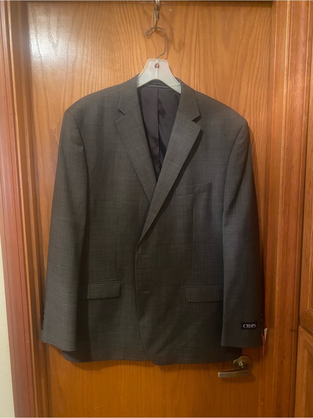 NWT Chaps Men's Dark Gray Two-Button Sport Jacket